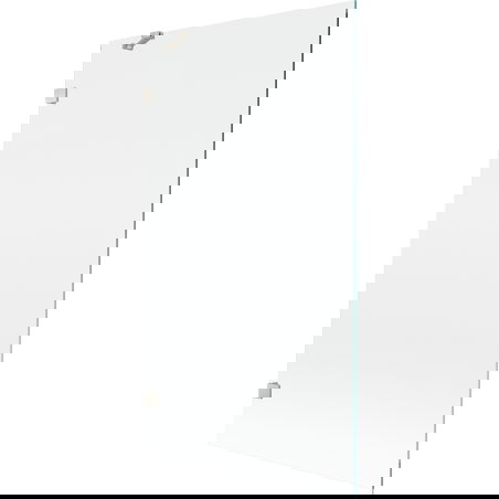 Mexen Lunar vaňová zástenka 1-krídlová 100 x 150 cm, transparentná, brúsený nikel - 897-100-000-97-00