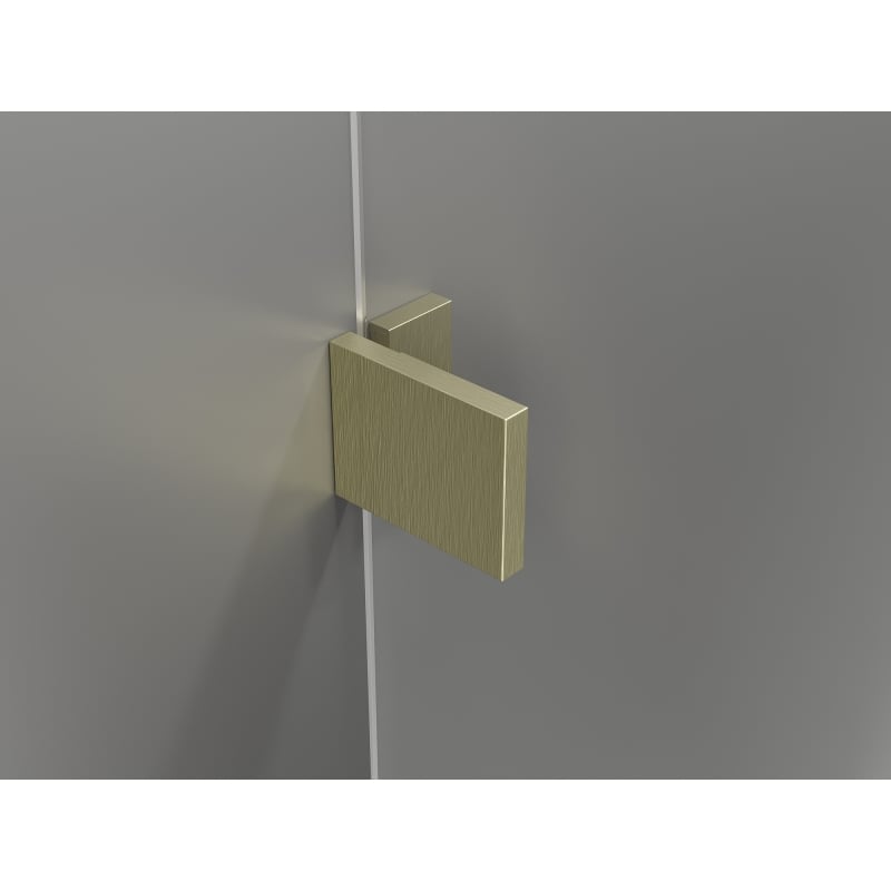 Mexen Lunar sprchové dvere otváracie pravé 135 cm, transparentné, zlaté brúsené - 834S-135-050-55-00-P