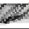 Mexen Lunar sprchové dvere výklopné pravé 155 cm, priehľadné, zlaté brúsené - 834S-155-050-55-00-P