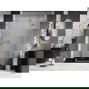 Mexen Lunar sprchové dvere výklopné pravé 155 cm, priehľadné, zlaté brúsené - 834S-155-050-55-00-P