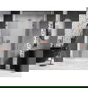 Mexen Lunar sprchové dvere výklopné pravé 135 cm, transparentné, ružové zlato - 834S-135-050-60-00-P