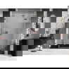 Mexen Lunar sprchové dvere výklopné pravé 135 cm, transparentné, ružové zlato - 834S-135-050-60-00-P