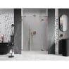 Mexen Lunar sprchové dvere otočné pravé 155 cm, transparentné, ružové zlato - 834S-155-050-60-00-P