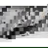 Mexen Lunar sprchové dvere výklopné pravé 140 cm, transparentné, brúsená gun gray - 834S-140-050-66-00-P