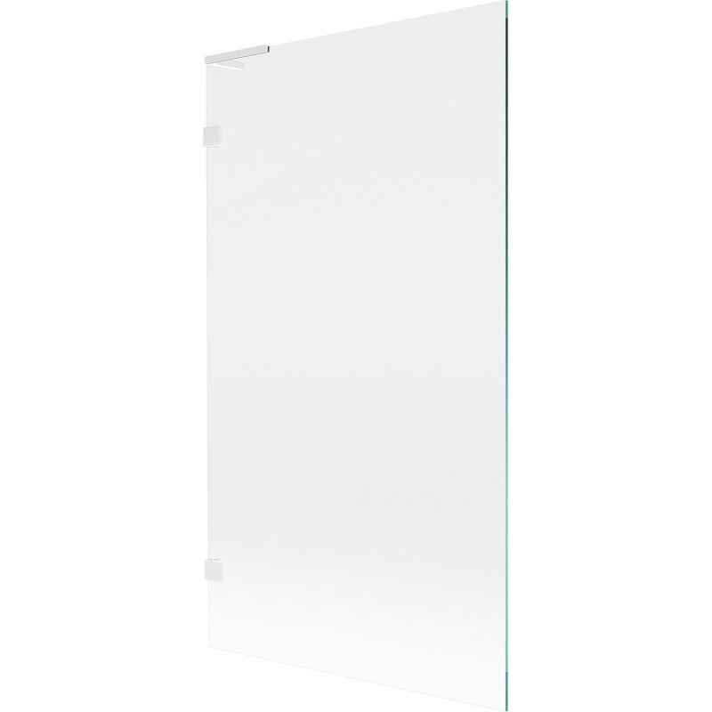 Mexen Lunar L vaňová zástena 1-krídlová 100 x 150 cm, transparentná, biela - 897L-100-000-20-00