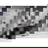 Mexen Lunar sprchové dvere výklopné pravé 140 cm, transparentné, čierne - 834S-140-050-70-00-P
