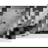 Mexen Lunar sprchové dvere výklopné pravé 140 cm, transparentné, čierne - 834S-140-050-70-00-P