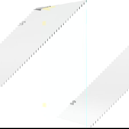Mexen Lunar L vaňová zástenka 1-krídlová 80 x 150 cm, transparentná, zlatá kartáčovaná - 897L-080-000-55-00
