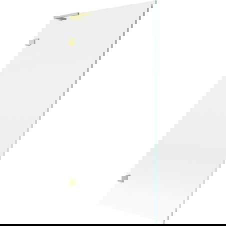 Mexen Lunar L sprchová zástena s pivovým sklem 90 x 150 cm, priehľadná, zlatá kartáčovaná - 897L-090-000-55-00