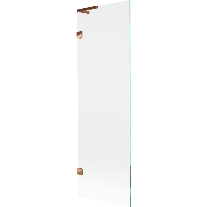 Mexen Lunar L vaňová zástena 1-krídlová 60 x 150 cm, transparentná, ružové zlato - 897L-060-000-60-00