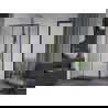 Mexen Apia sprchová kabína, posuvné dvere 120 x 80 cm, transparentnéné, zlatá - 840-120-080-50-00
