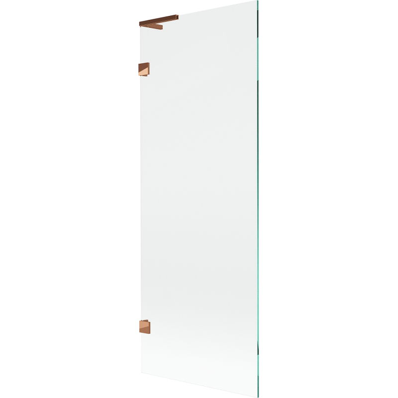 Mexen Lunar L vaňová clona 1-krídlová 70 x 150 cm, transparentná, ružové zlato - 897L-070-000-60-00