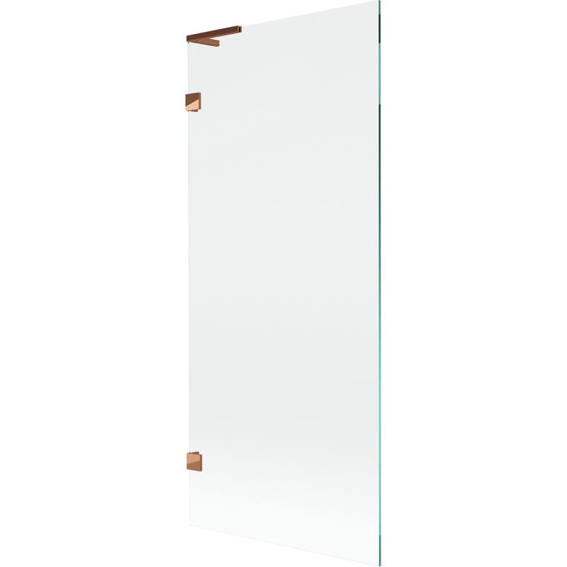 Mexen Lunar L vaňová zástenka 1-krídlová 80 x 150 cm, transparentná, ružové zlato - 897L-080-000-60-00