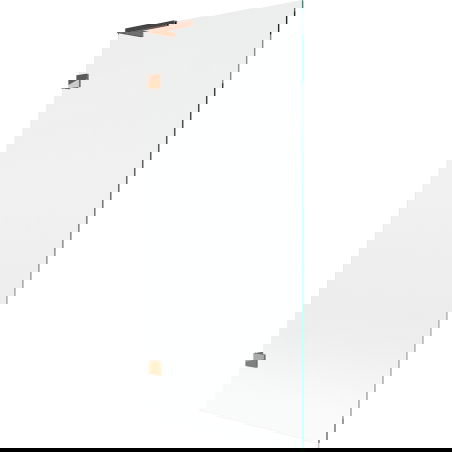 Mexen Lunar L vaňový paraván 1-krídlový 80 x 150 cm, transparentný, ružové zlato - 897L-080-000-60-00