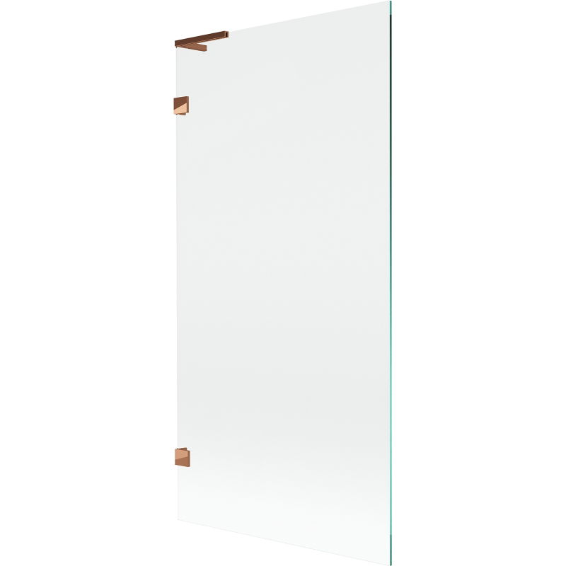 Mexen Lunar L vaňová zástena 1-krídlová 90 x 150 cm, transparentná, ružové zlato - 897L-090-000-60-00