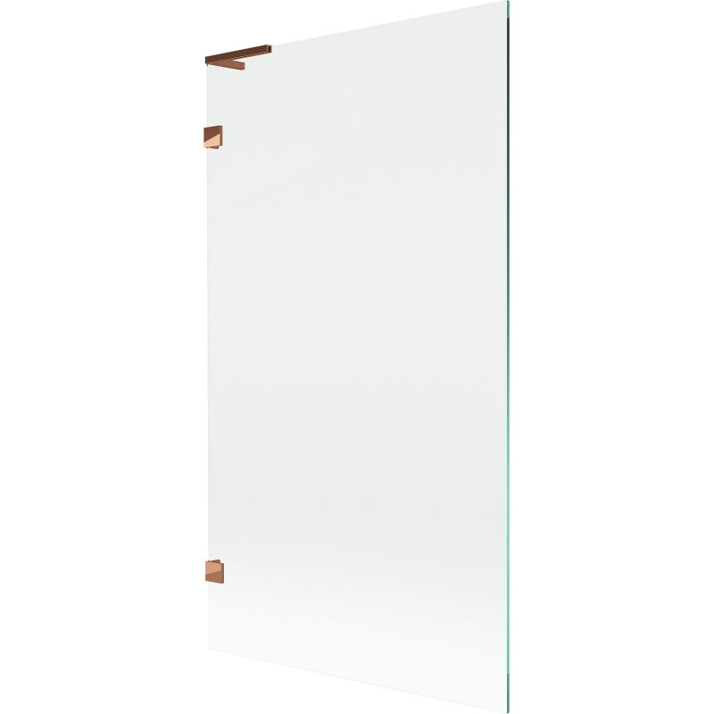 Mexen Lunar L vaňová zástena s 1 krídlom 100 x 150 cm, transparentná, ružové zlato - 897L-100-000-60-00