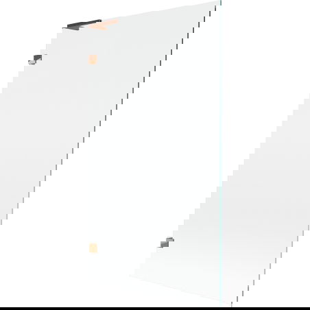 Mexen Lunar L vaňová zástena s 1 krídlom 100 x 150 cm, transparentná, ružové zlato - 897L-100-000-60-00