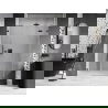 Mexen Lunar sprchové dvere pravé 135 cm, priehľadné, gun metal - 834S-135-050-95-00-P