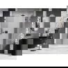 Mexen Lunar sprchové dvere pravé 135 cm, priehľadné, gun metal - 834S-135-050-95-00-P