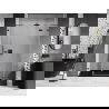 Mexen Lunar sprchové dvere pravé 135 cm, priehľadné, gun metal - 834S-135-050-95-00-P