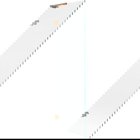 Mexen Lunar L vaňová zástena 1-krídlová 50 x 150 cm, transparentná, brúsená meď - 897L-050-000-65-00