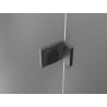 Mexen Lunar L sprchové dvere výklopné ľavé 155 cm, priehľadné, striekané šedé - 834SL-155-050-66-00-L