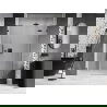 Mexen Lunar sprchové dvere otváracie pravé 155 cm, transparentné, gun metal - 834S-155-050-95-00-P