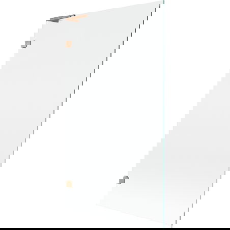 Mexen Lunar L vaňová zástenia 1-krídlová 100 x 150 cm, transparentná, brúsená meď - 897L-100-000-65-00