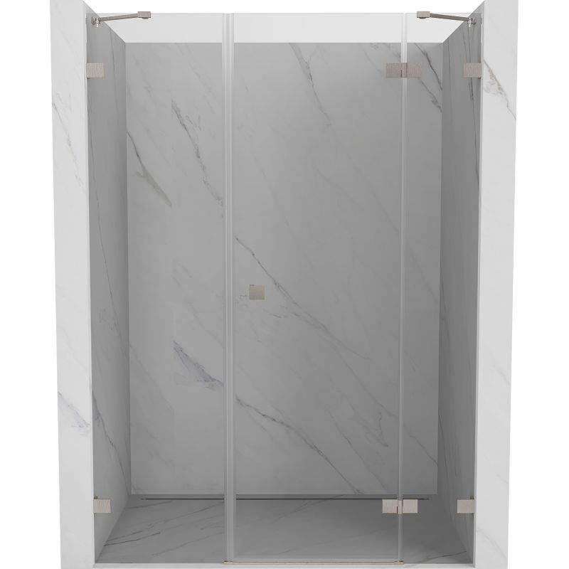 Mexen Lunar sprchové dvere pravé 120 cm, priehľadné, leštený nikel - 834S-120-050-97-00-P