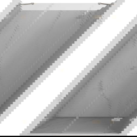 Mexen Lunar sprchové dvere otváracie pravé 140 cm, transparentné, brúsený nikel - 834S-140-050-97-00-P