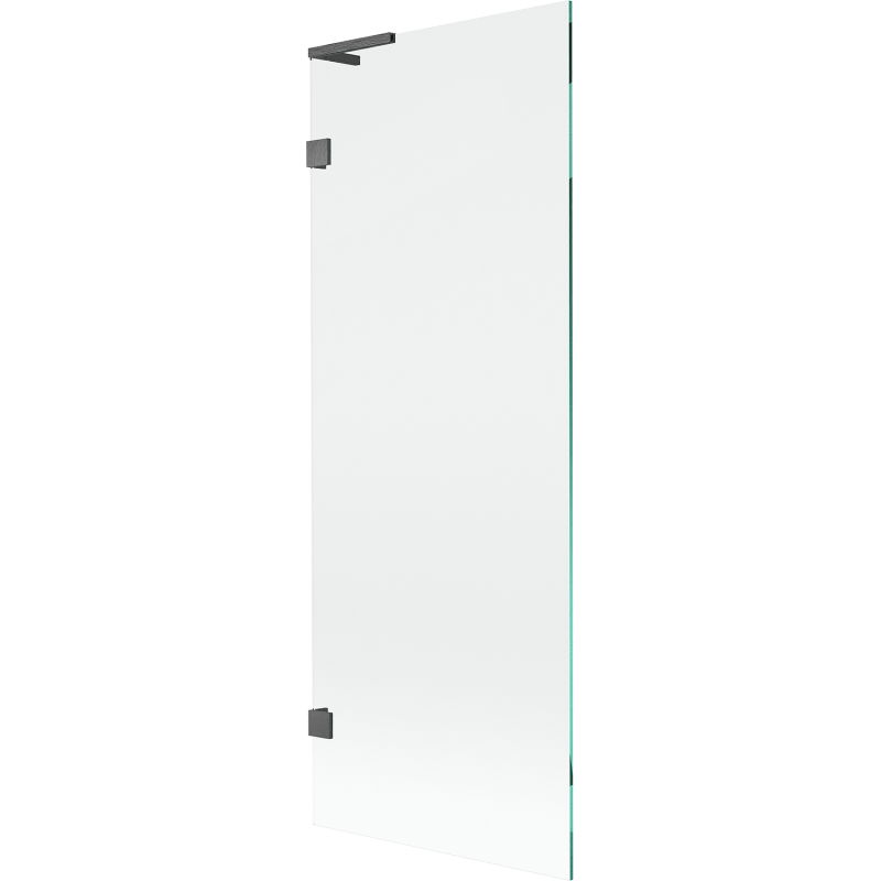 Mexen Lunar L vaňová zástenová jednovrstvová 70 x 150 cm, transparentná, brúsená sivočierna - 897L-070-000-66-00