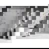 Mexen Lunar sprchové dvere otváracie pravé 155 cm, transparentné, brúsený nikel - 834S-155-050-97-00-P