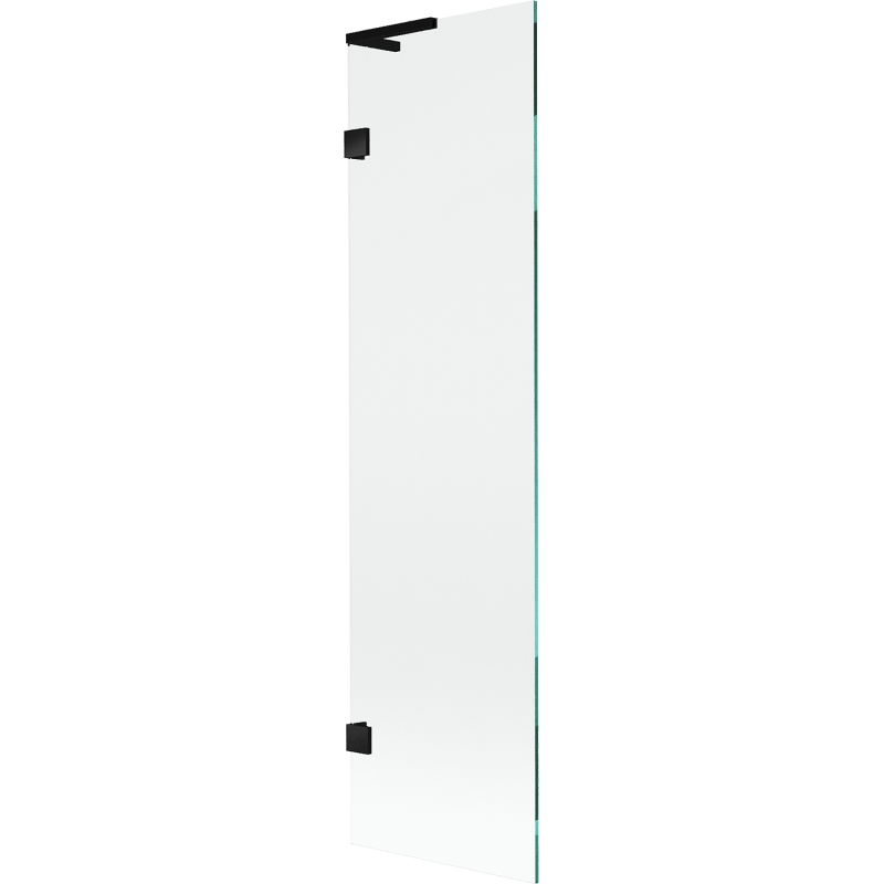 Mexen Lunar L, jednostranná vaňová zástena 50 x 150 cm, priehľadná, čierna - 897L-050-000-70-00