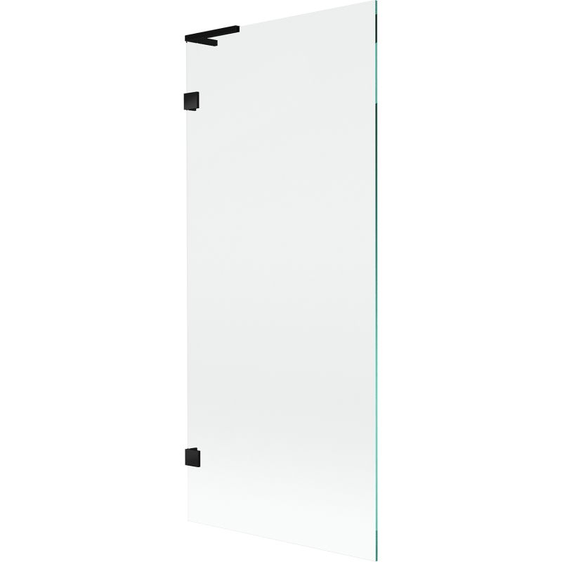Mexen Lunar L vaňová zástena 1-krídlová 80 x 150 cm, transparentná, čierna - 897L-080-000-70-00