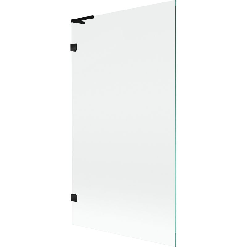 Mexen Lunar L vaňová zástena jednokrídlová 100 x 150 cm, transparentná, čierna - 897L-100-000-70-00