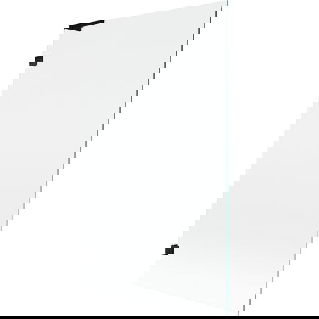 Mexen Lunar L vaňová zástena jednokrídlová 100 x 150 cm, transparentná, čierna - 897L-100-000-70-00