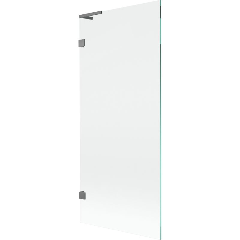 Mexen Lunar L vaňová zástena 1-krídlová 80 x 150 cm, transparentná, gun metal - 897L-080-000-95-00