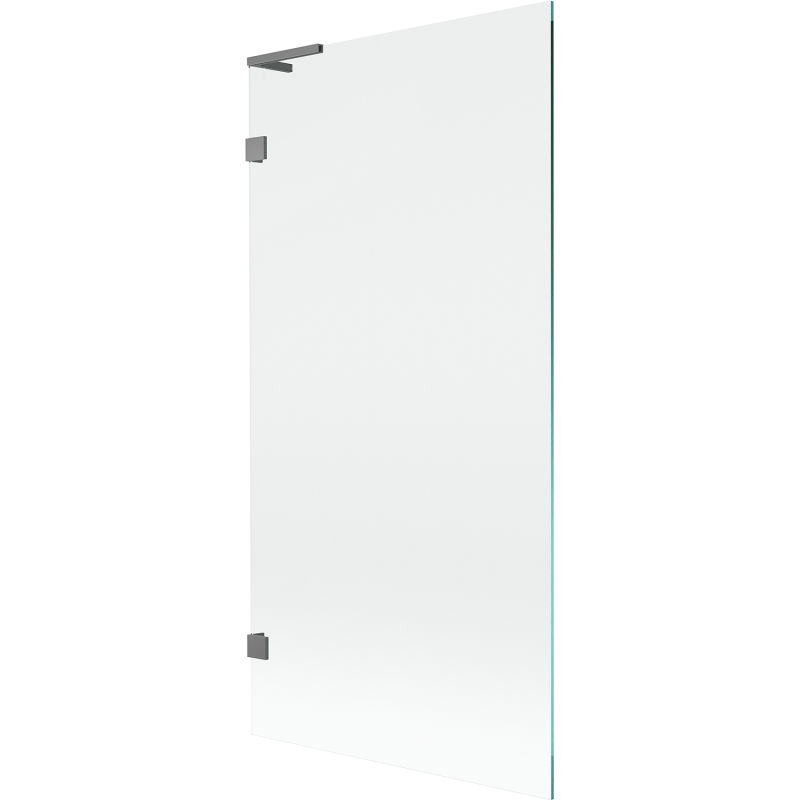 Mexen Lunar L vaňa zástena 1-krídlová 90 x 150 cm, transparentná, gun metal - 897L-090-000-95-00