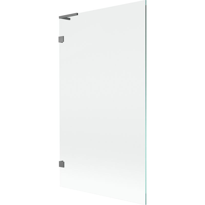 Mexen Lunar L vaňová zástena 1-dielna 100 x 150 cm, transparentná, gun metal - 897L-100-000-95-00