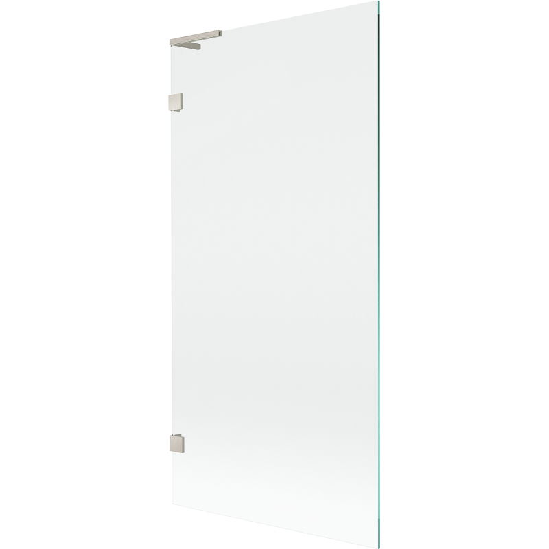 Mexen Lunar L vaňová zástena 1-krídlová 90 x 150 cm, transparentná, brúsený nikel - 897L-090-000-97-00