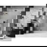 Mexen Lunar L sprchové dvere výklopné ľavé 120 cm, transparentné, gun metal - 834SL-120-050-95-00-L