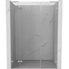 Mexen Lunar L sprchové dvere otváracie ľavé 120 cm, priehľadné, brúsený nikel - 834SL-120-050-97-00-L