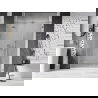 Mexen Lunar L sprchové dvere otváracie ľavé 125 cm, transparentné, brúsený nikel - 834SL-125-050-97-00-L