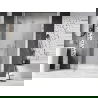 Mexen Lunar L sprchové dvere výklopné ľavé 135 cm, transparentné, brúsený nikel - 834SL-135-050-97-00-L