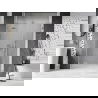 Mexen Lunar L sprchové dvere otváracie ľavé 140 cm, transparentné, brúsený nikel - 834SL-140-050-97-00-L
