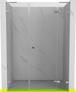 Mexen Lunar L sprchové dvere otváracie pravé 125 cm, transparentné, chróm - 834SL-125-050-01-00-P