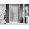 Mexen Lunar L sprchové dvere pravé 145 cm, transparentné, chróm - 834SL-145-050-01-00-P