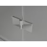 Mexen Lunar L sprchové dvere otočné pravé 155 cm, transparentné, chróm - 834SL-155-050-01-00-P
