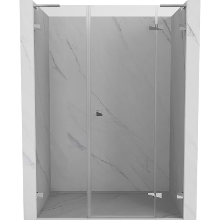 Mexen Lunar L sprchové dvere otočné pravé 155 cm, transparentné, chróm - 834SL-155-050-01-00-P