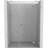 Mexen Lunar L sprchové dvere otočné pravé 155 cm, transparentné, chróm - 834SL-155-050-01-00-P